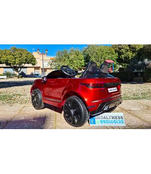 VENTA Coche eléctrico para niños Land Rover Evoque 12v, rojo pintado INDA51-AC-RRE999WHITE